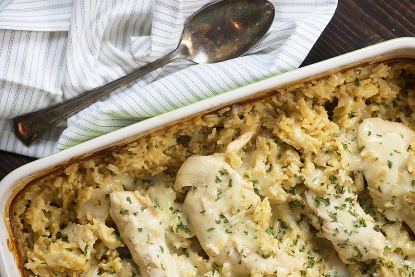 Creamy French Onion Chicken and Rice Salt and Sugar