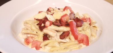 Chicken and Goat Cheese Alfredo