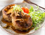 Japanese Hamburg Steak with Mushroom Sauce