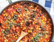 Mexican Style Cheesy Ravioli Bake