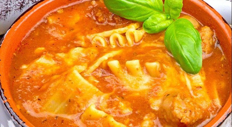 Sausage Lasagna Soup