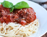 Spaghetti and Meatballs in Marinara Sauce