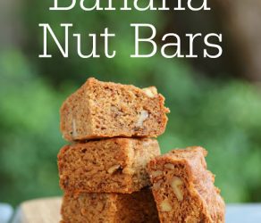 Easy Vegan Banana Nut Bars