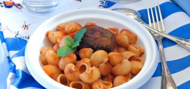 Pasta with Baby Eggplants