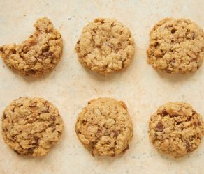 Peanut Butter Toffee Oatmeal Cookies