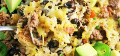 Beef Burrito Rice Skillet