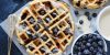 Blueberry Sour Cream Waffles
