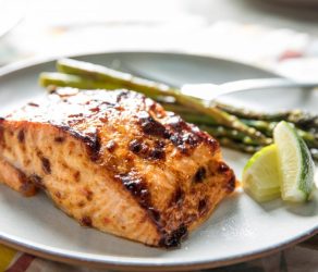 Broiled Salmon With Chili-Lime Mayonnaise