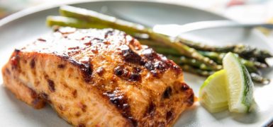 Broiled Salmon With Chili-Lime Mayonnaise