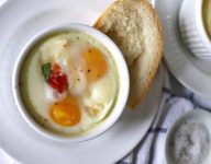 Caprese Baked Eggs