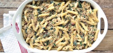 Chicken Florentine Pasta Bake