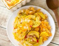 Cornbread Crusted Squash Casserole