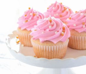 Pink Champagne Cupcakes