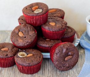 Almond Flour Banana Chocolate Muffins