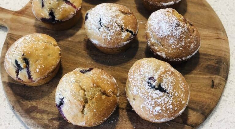 Blueberry and Banana Muffins