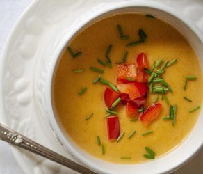Roasted Bell Peppers Cream Soup